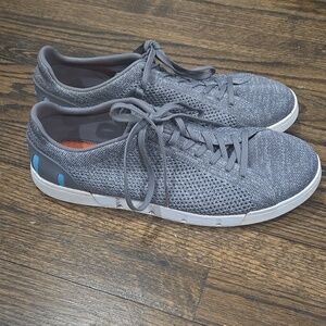 SWIMS Men’s Breeze Tennis Knit Sneakers Grey Size 13